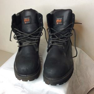Timberland Pro Direct Attached 6" Steel Toe Men's Work Boot Black Size 14W